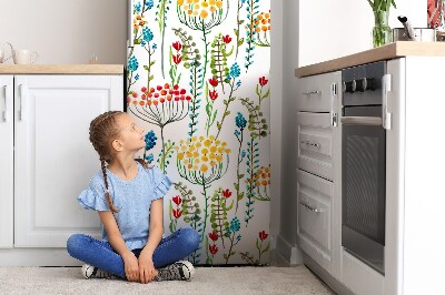 Decoration fridge cover Colorful meadow