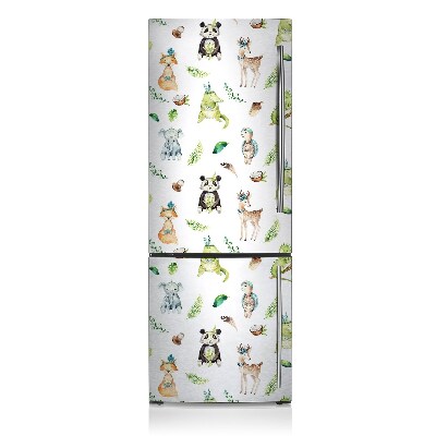 Decoration fridge cover Happy animals