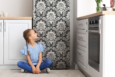 Decoration fridge cover Oriental flowers