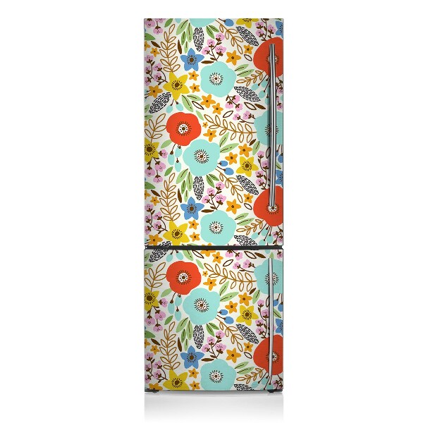 Decoration fridge cover Meadow flowers