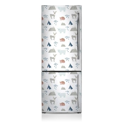 Magnetic fridge cover Forest animals