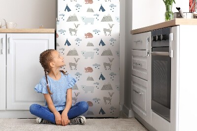 Magnetic fridge cover Forest animals