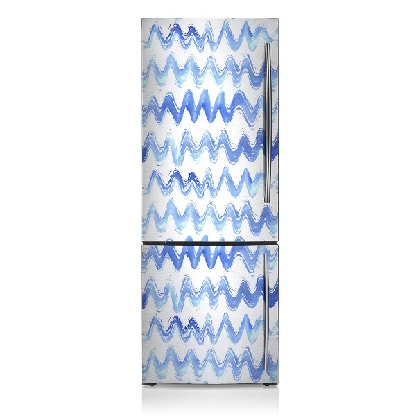 Magnetic fridge cover Watercolor waves