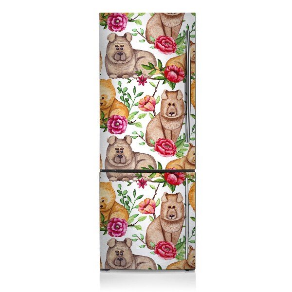 Magnetic fridge cover Dogs chow chow