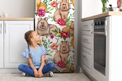 Magnetic fridge cover Dogs chow chow