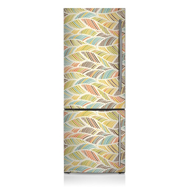 Decoration fridge cover Abstract waves