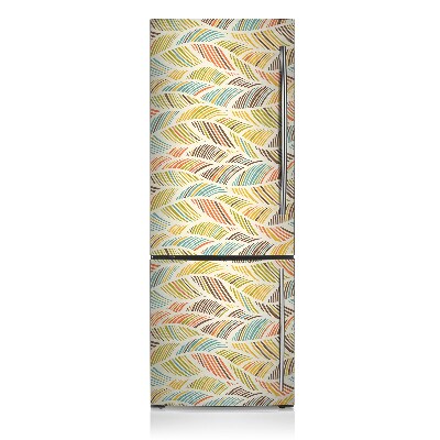 Decoration fridge cover Abstract waves