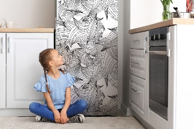 Decoration fridge cover Magic lines