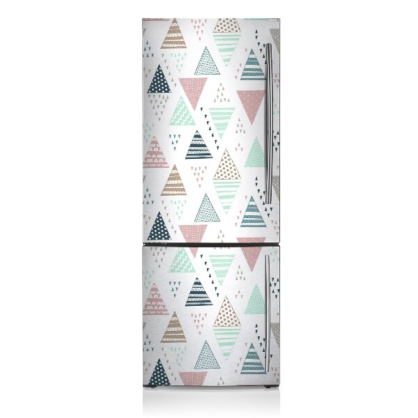 Decoration fridge cover Drawn triangles