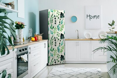 Decoration fridge cover Field flowers