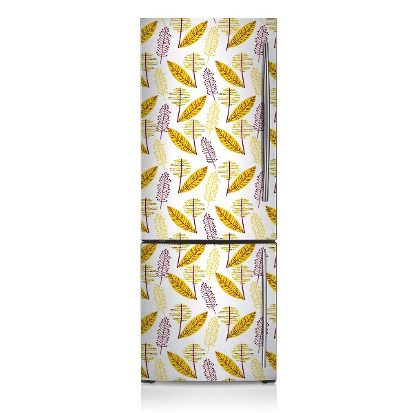 Decoration fridge cover Autumn leaves