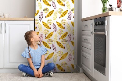 Decoration fridge cover Autumn leaves