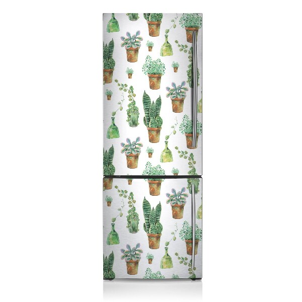 Decoration fridge cover Painted cactus