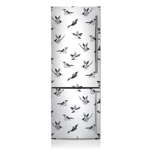 Decoration fridge cover Painted sparrows