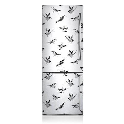 Decoration fridge cover Painted sparrows