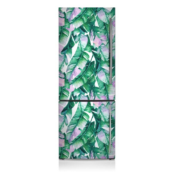 Magnetic fridge cover Pastel leaves