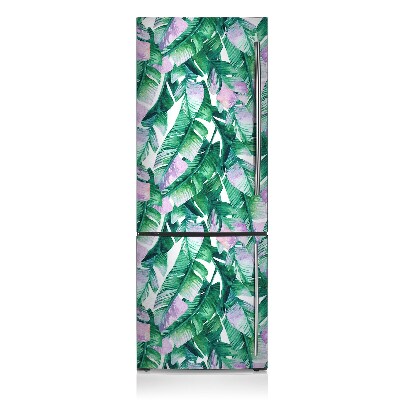 Magnetic fridge cover Pastel leaves