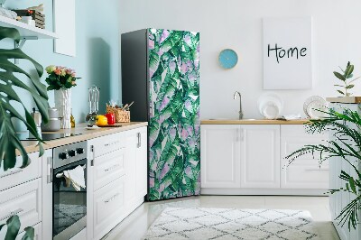 Magnetic fridge cover Pastel leaves