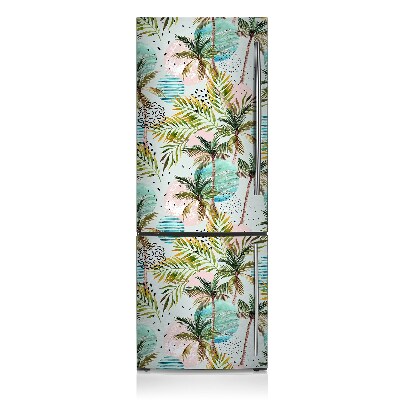 Decoration fridge cover Hawaiian palm