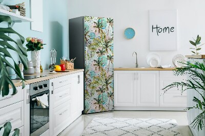 Decoration fridge cover Hawaiian palm