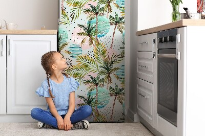 Decoration fridge cover Hawaiian palm