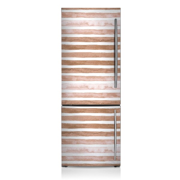 Decoration fridge cover Brown stripes