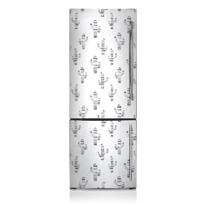 Decoration fridge cover Black and white cacti