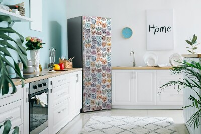 Magnetic fridge cover Watercolor cats