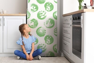 Magnetic fridge cover Plants in points