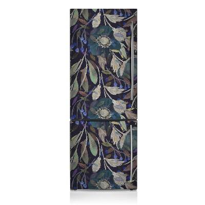 Magnetic fridge cover Botanical pattern