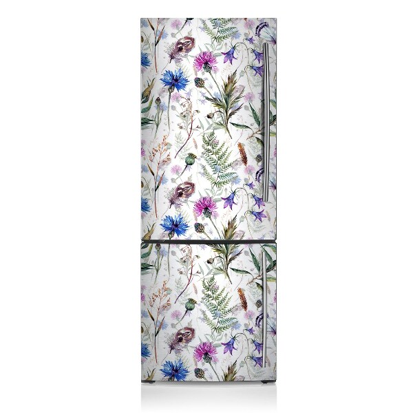 Decoration fridge cover Field flowers