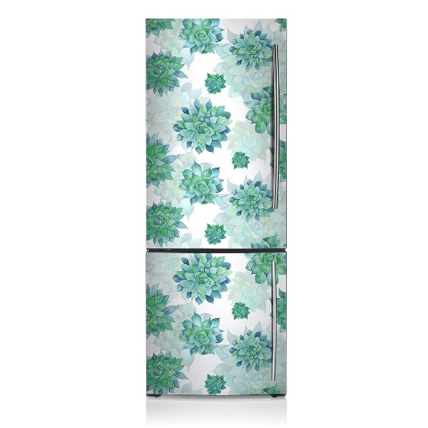 Decoration fridge cover Colorful succulents