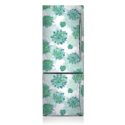 Decoration fridge cover Colorful succulents