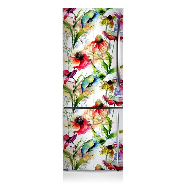 Decoration fridge cover Colorful flowers