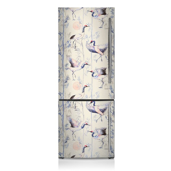 Decoration fridge cover Crane dance