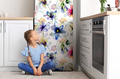 Decoration fridge cover Field flowers