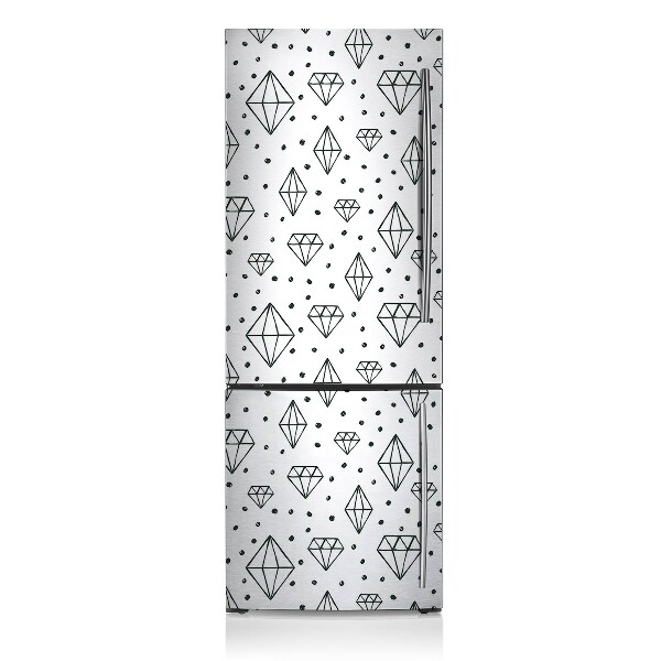 Magnetic fridge cover Drawn diamonds