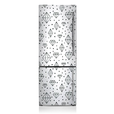 Magnetic fridge cover Drawn diamonds