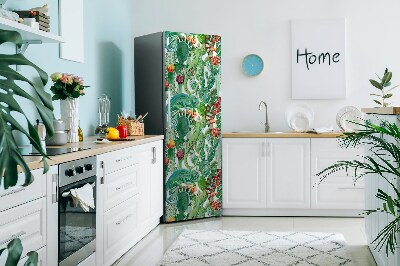 Decoration fridge cover Chameleons