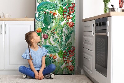 Decoration fridge cover Chameleons