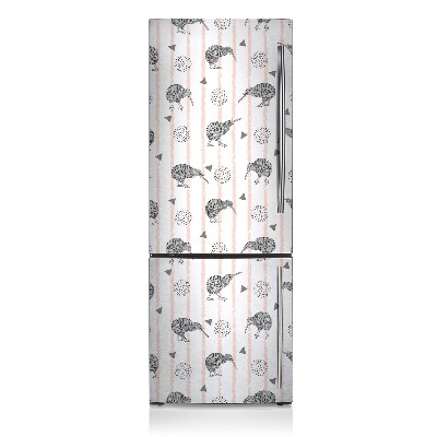 Magnetic fridge cover Kiwi bird pattern