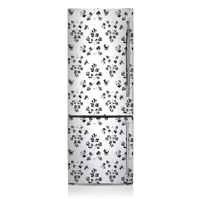 Magnetic fridge cover Black and white pattern