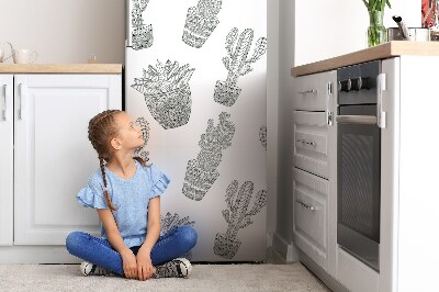 Magnetic fridge cover Mexican cactus