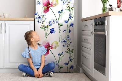 Decoration fridge cover Painted flowers