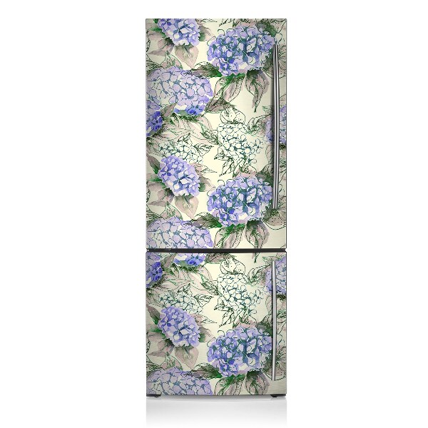 Decoration fridge cover Hydrangea