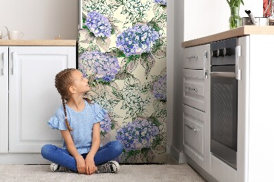 Decoration fridge cover Hydrangea