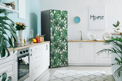 Magnetic fridge cover Tropical palm trees