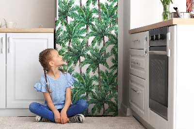 Magnetic fridge cover Tropical palm trees