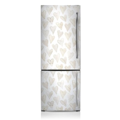 Magnetic fridge cover Subtle hearts