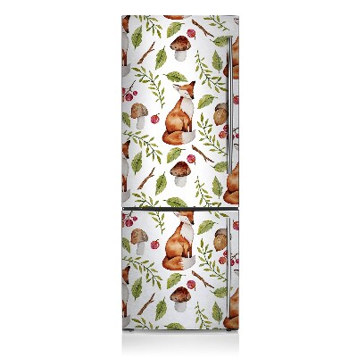 Magnetic fridge cover Forest and fruit forest